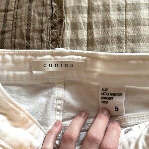 Eunina white Jeans size 5 
Ally Ultra High Rise Straight Crop